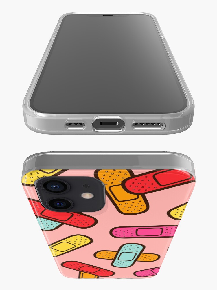 Alternate view of Rainbow Band-Aids Pattern iPhone Case & Cover
