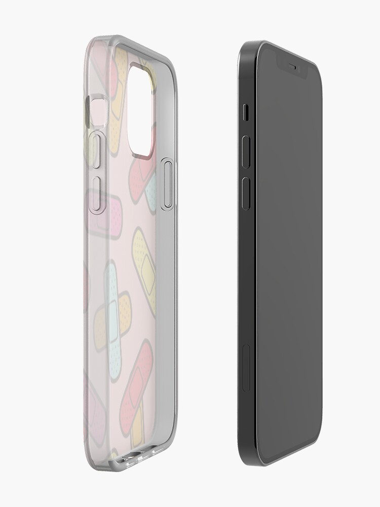 Alternate view of Rainbow Band-Aids Pattern iPhone Case & Cover