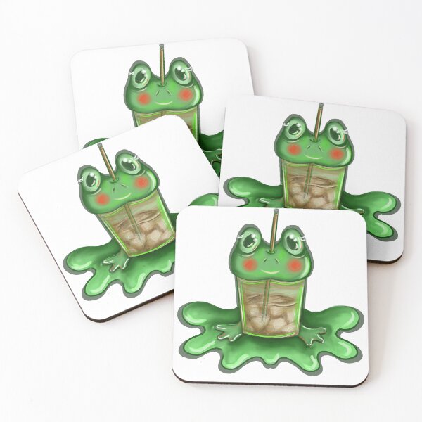 Item preview, Drink ice coffee frog designed and sold by Mayelshehawy.