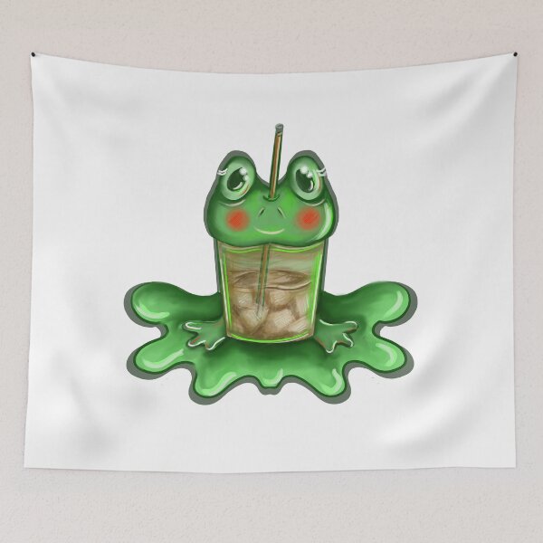 Item preview, Drink ice coffee frog designed and sold by Mayelshehawy.