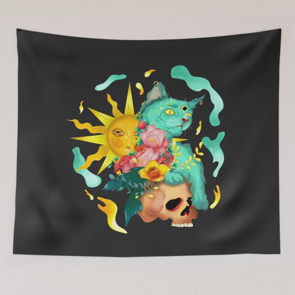 Item preview, Psychedelic Cat designed and sold by Mariia Berezhna.