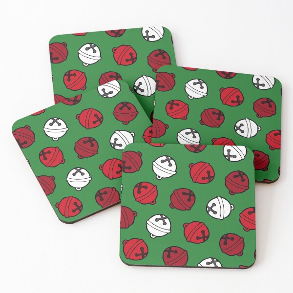 Item preview, Jingle Bells Christmas Pattern in Red, White and Green designed and sold by evannave.