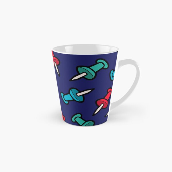 Map Tack Pattern Tall Mug