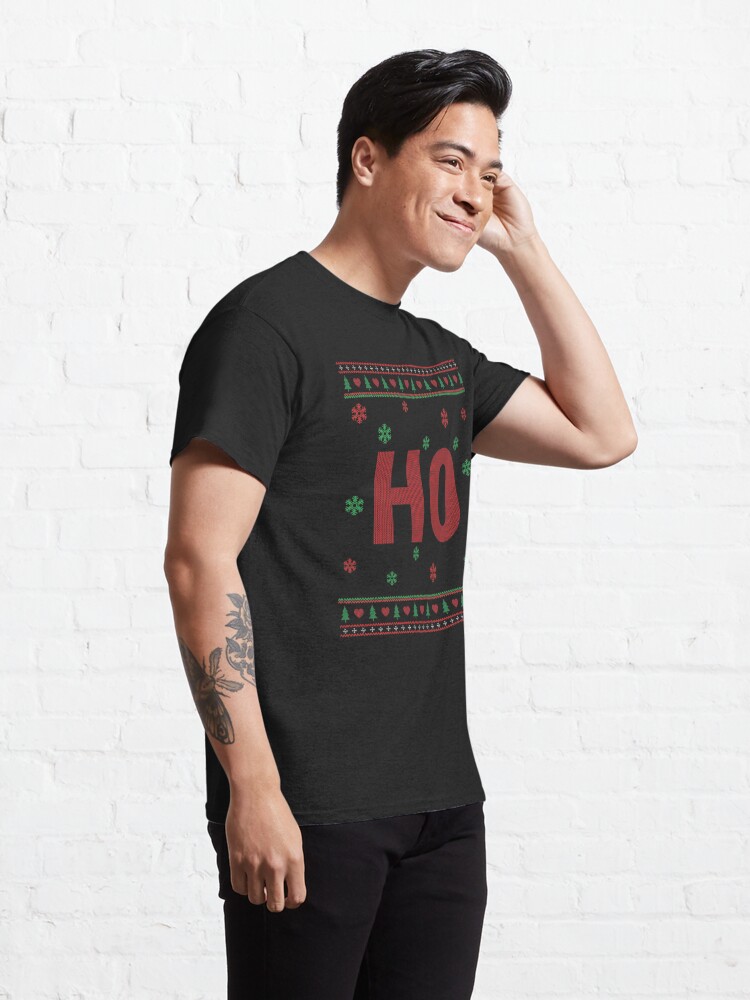 Alternate view of Couples Ho ugly sweater Classic T-Shirt