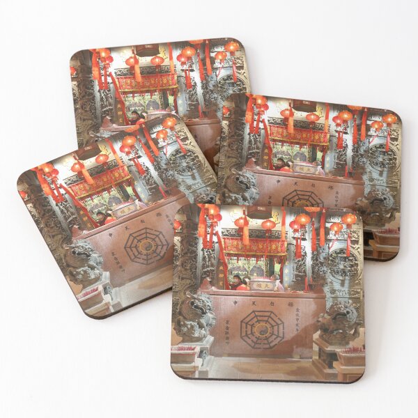 Item preview, Hotel reception styled like ancient Chinese temple altar SQ designed and sold by kall3bu.