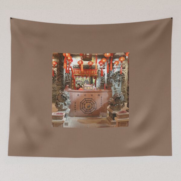 Item preview, Hotel reception styled like ancient Chinese temple altar SQ designed and sold by kall3bu.