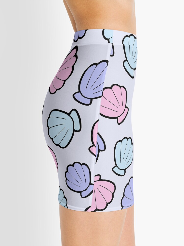 Alternate view of Mermaid Shells Pastel Pattern Mini Skirt