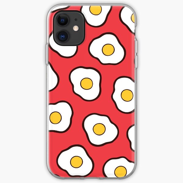 Fried Eggs Pattern iPhone Soft Case