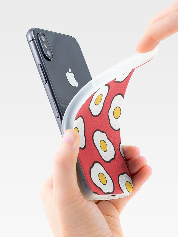 Alternate view of Fried Eggs Pattern iPhone Case & Cover