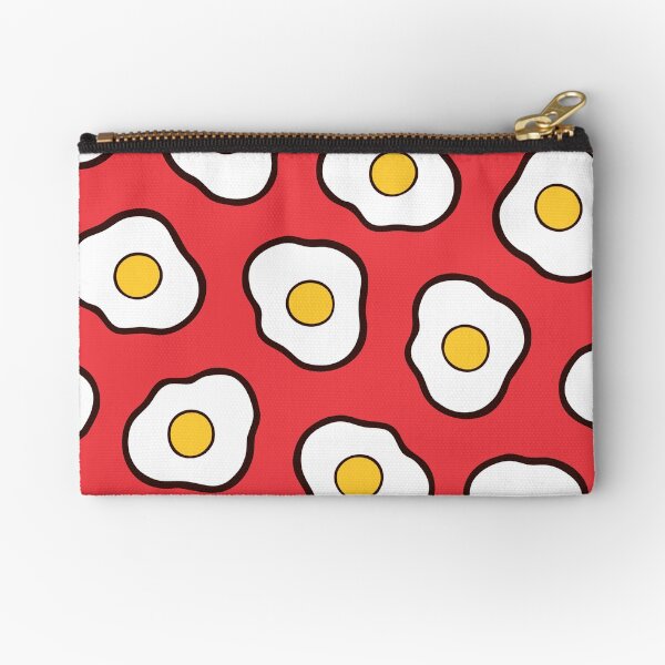 Fried Eggs Pattern Zipper Pouch