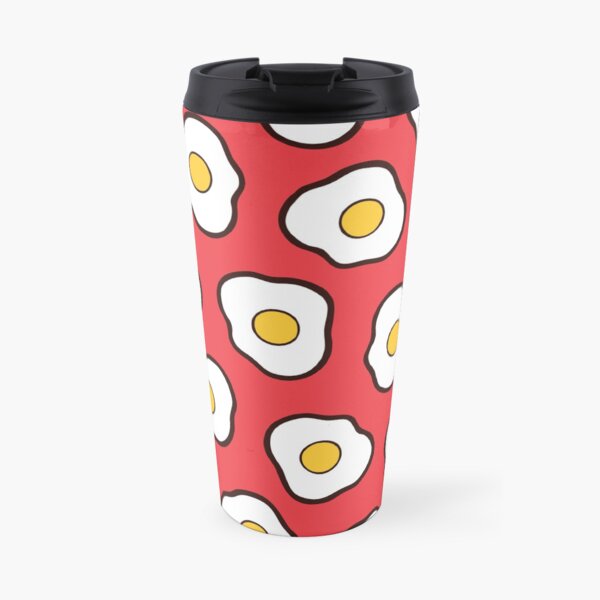 Fried Eggs Pattern Travel Mug
