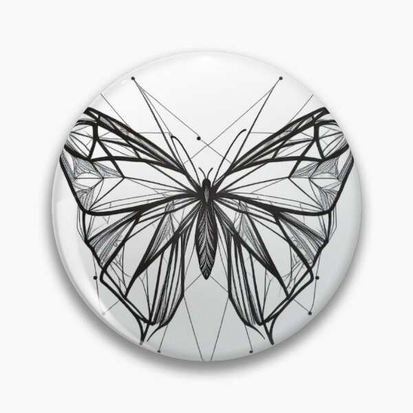 Item preview, Butterfly minimalist ink tattoo #2 designed and sold by ArtShanth.