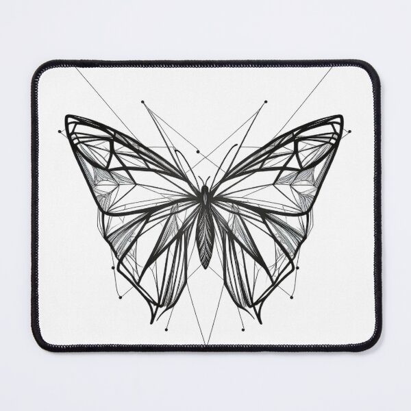 Item preview, Butterfly minimalist ink tattoo #2 designed and sold by ArtShanth.