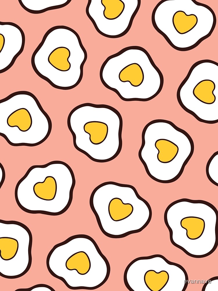 Love Hearts Fried Eggs Pattern by evannave