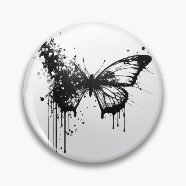 Item preview, Butterfly minimalist ink tattoo #3 designed and sold by ArtShanth.