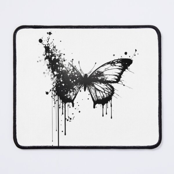Item preview, Butterfly minimalist ink tattoo #3 designed and sold by ArtShanth.