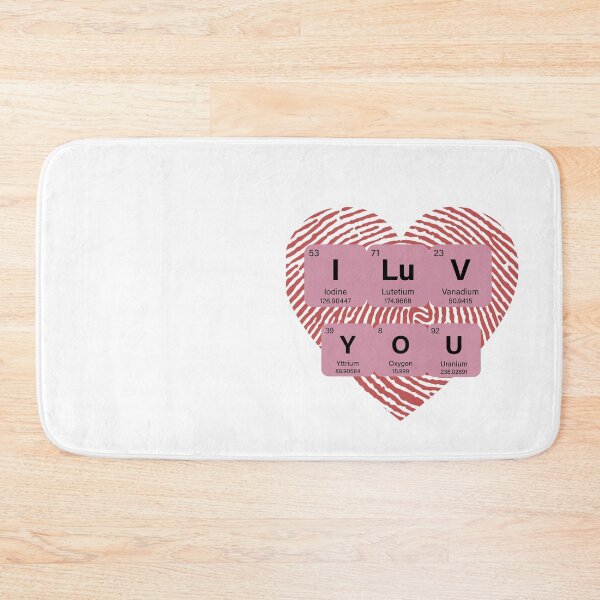 Item preview, I Luv You- Periodic Table Of Elements designed and sold by AEcreativity.