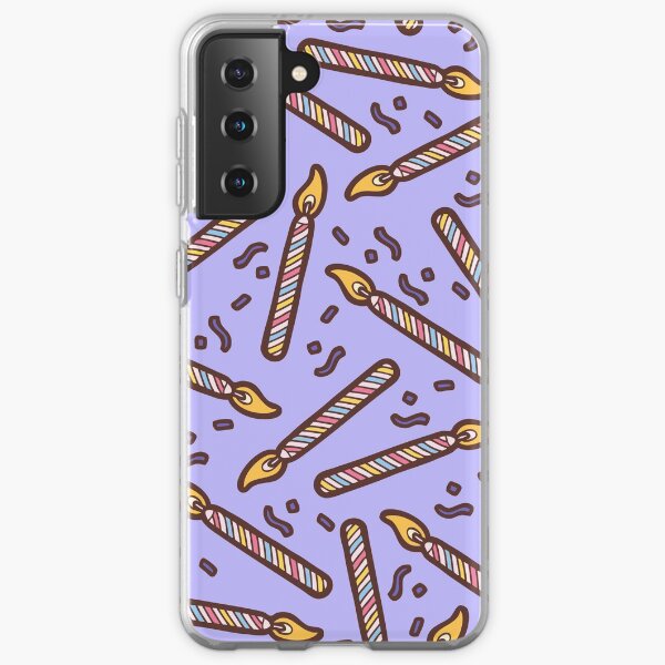 Celebration Candles Pattern Samsung Galaxy Soft Case