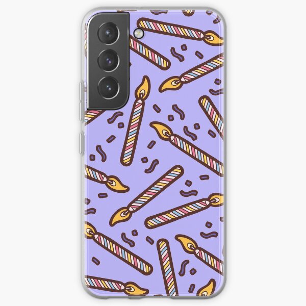 Celebration Candles Pattern Samsung Galaxy Soft Case