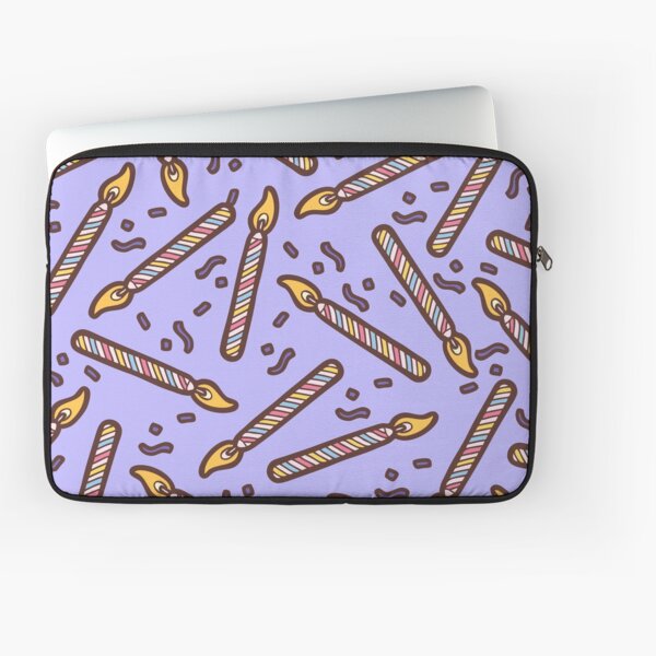 Celebration Candles Pattern Laptop Sleeve