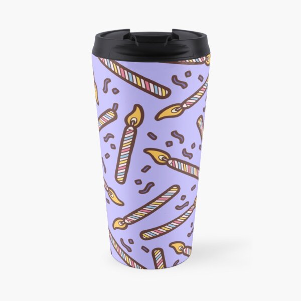 Celebration Candles Pattern Travel Mug
