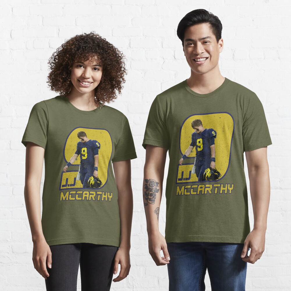 JudesRetroTees JJ McCarthy Vintage Tee - University Quarterback JJ McCarthy Tee - Unisex Heavy Cotton Tee