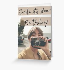 Taehyung Birthday Card Greeting Card