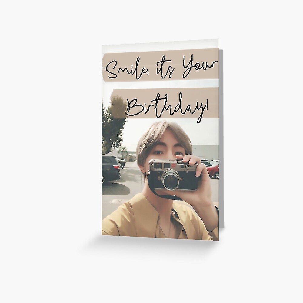 Taehyung Birthday Card Greeting Card