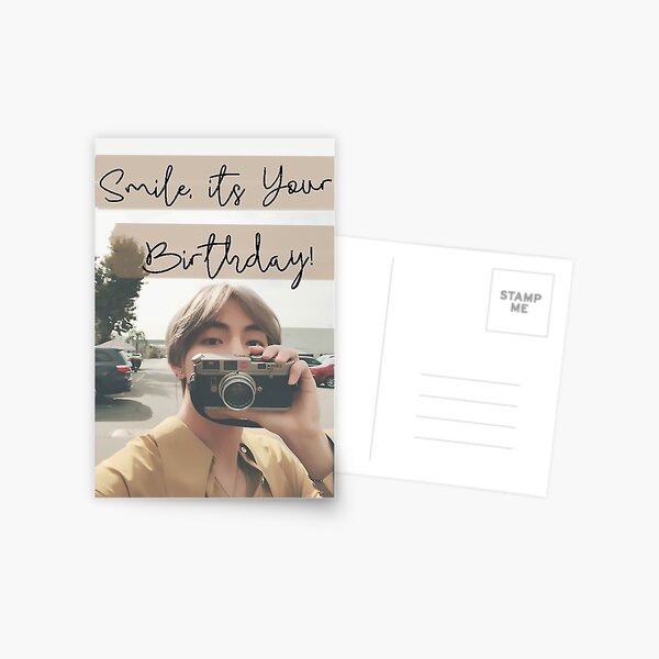Tarjeta de cumpleaños de Taehyung Postal