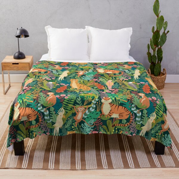Vista previa del artículo con la obra «Impresión de jungla tropical: para un amante de la naturaleza, impresión decorativa de jungla tropical.», diseñado y vendido por Wentoo.