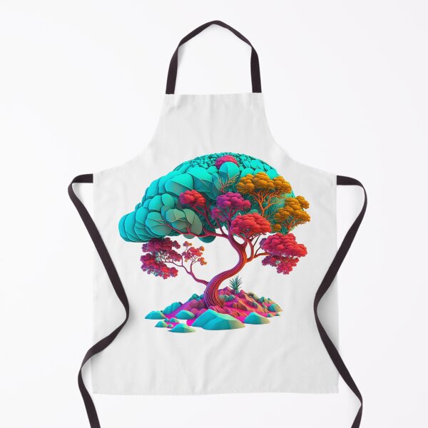Item preview, Colourful Tree in Fibonacci Design for Fashion Accessories and Home Decor Style designed and sold by RAGANADesign.