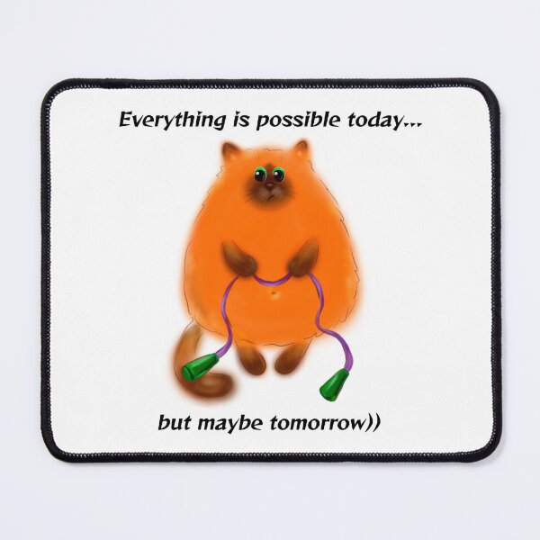 Item preview, funny cat motivator designed and sold by viktoriaart0303.