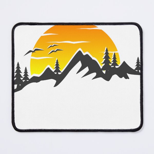 Item preview, mountains and a breathtaking sunset in the background designed and sold by chadamax.