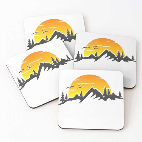 Item preview, mountains and a breathtaking sunset in the background designed and sold by chadamax.