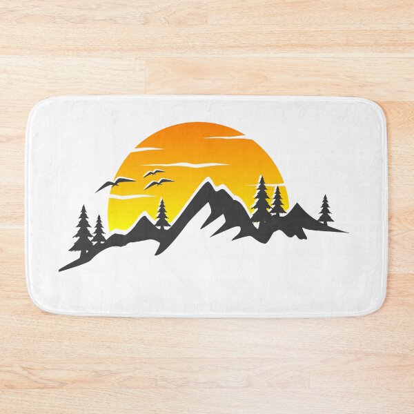 Item preview, mountains and a breathtaking sunset in the background designed and sold by chadamax.