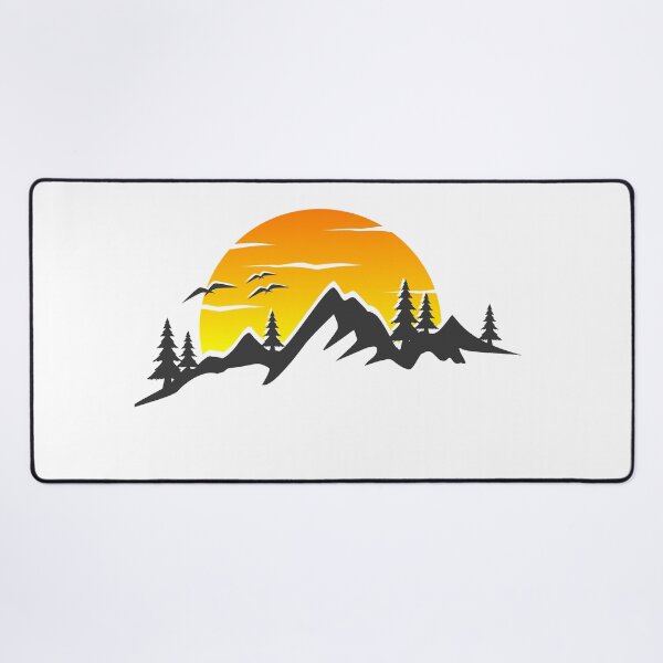 Item preview, mountains and a breathtaking sunset in the background designed and sold by chadamax.