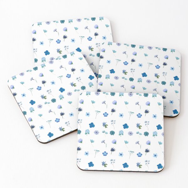 Item preview, Flower Arrangements Beautiful Blue Blooming Spring Flowers, Pastel Blue Aesthetic Blossom Flower Set designed and sold by Flowerartlovers.