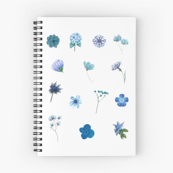 Item preview, Flower Arrangements Beautiful Blue Blooming Spring Flowers, Pastel Blue Aesthetic Blossom Flower Set designed and sold by Flowerartlovers.