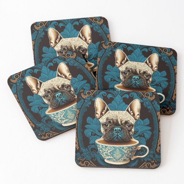 Item preview, Coffee and French BullDog Blue designed and sold by Juliascutecornr.