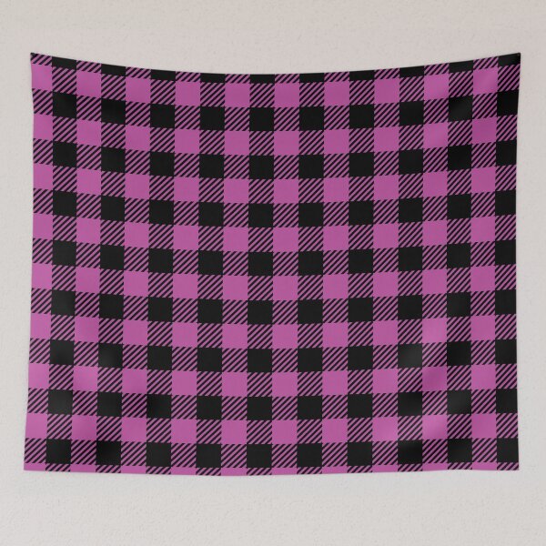 Item preview, Plaid Pink And Black designed and sold by Isma Saleem.