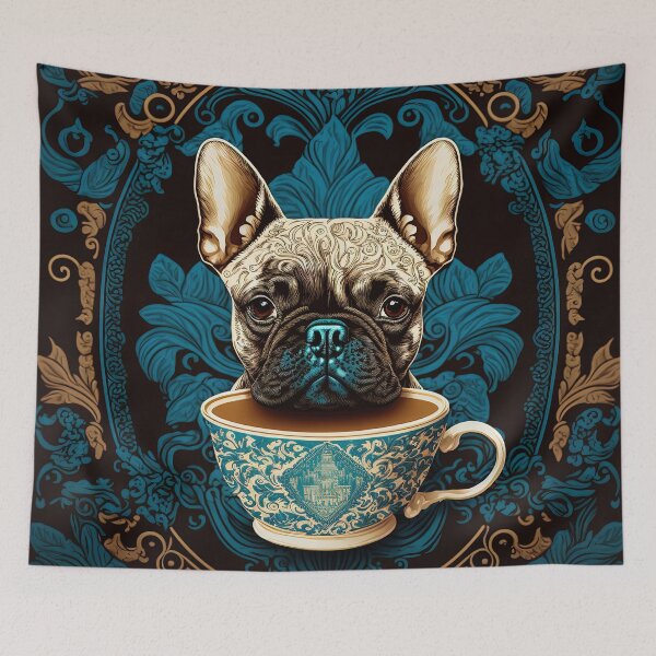 Item preview, Coffee and French BullDog Blue designed and sold by Juliascutecornr.