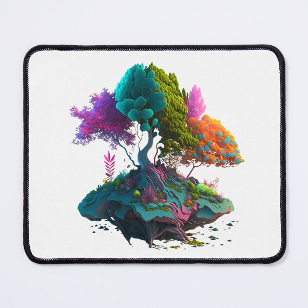 Item preview, Colourful Tree in Fibonacci Design for Fashion Accessories and Home Decor Style designed and sold by RAGANADesign.
