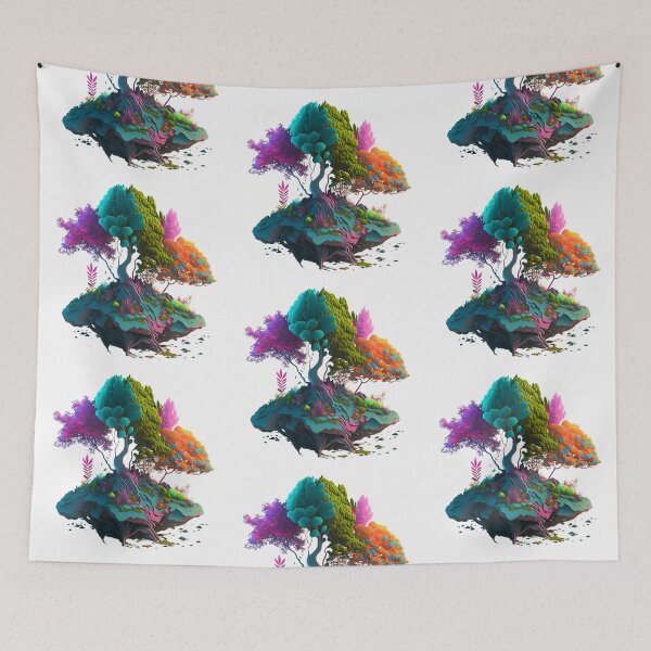 Item preview, Colourful Tree in Fibonacci Design for Fashion Accessories and Home Decor Style designed and sold by RAGANADesign.