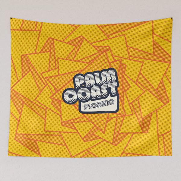 Item preview, Palm Coast, Florida | Retro Halftone designed and sold by retroready.