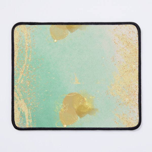 Item preview, Turquoise Gold Glitter  designed and sold by ForscarlettPub.