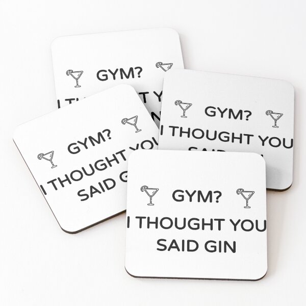 Item preview, Gym? I Thought you said Gin (Gin Funny Cool Desing) designed and sold by BRAZILCOOLSHIRT.