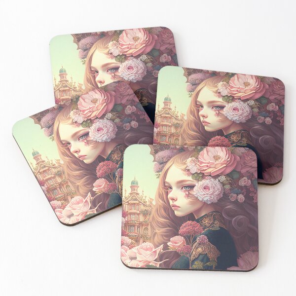 Item preview, portrait of rococo girls designed and sold by tinkertailorart.