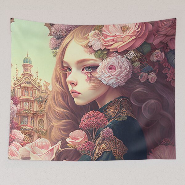 Item preview, portrait of rococo girls designed and sold by tinkertailorart.