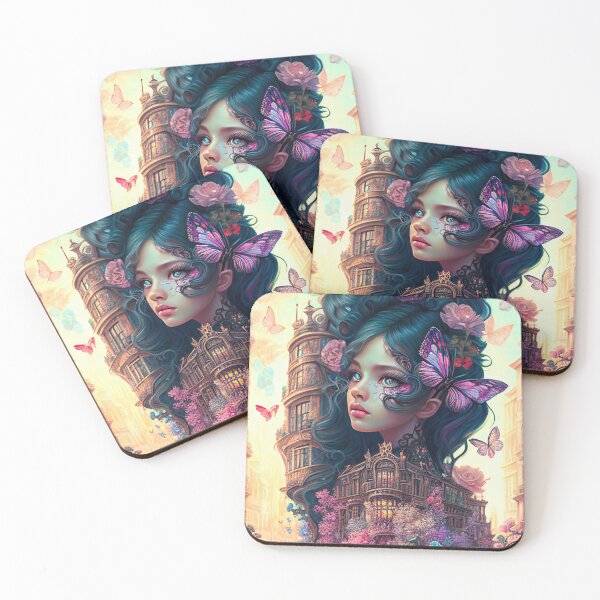 Item preview, portrait of rococo girls designed and sold by tinkertailorart.