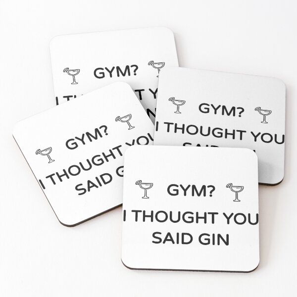 Item preview, Gym? I Thought you said Gin (Gin Funny Cool Desing) designed and sold by BRAZILCOOLSHIRT.
